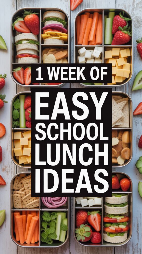 Easy balanced school lunches